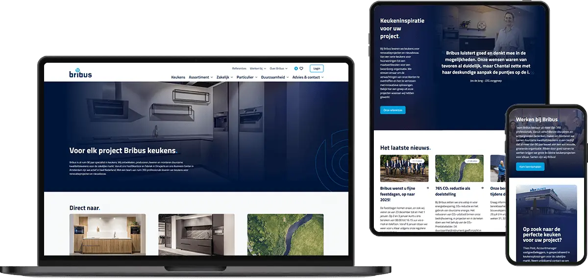 De nieuwe website van Bribus